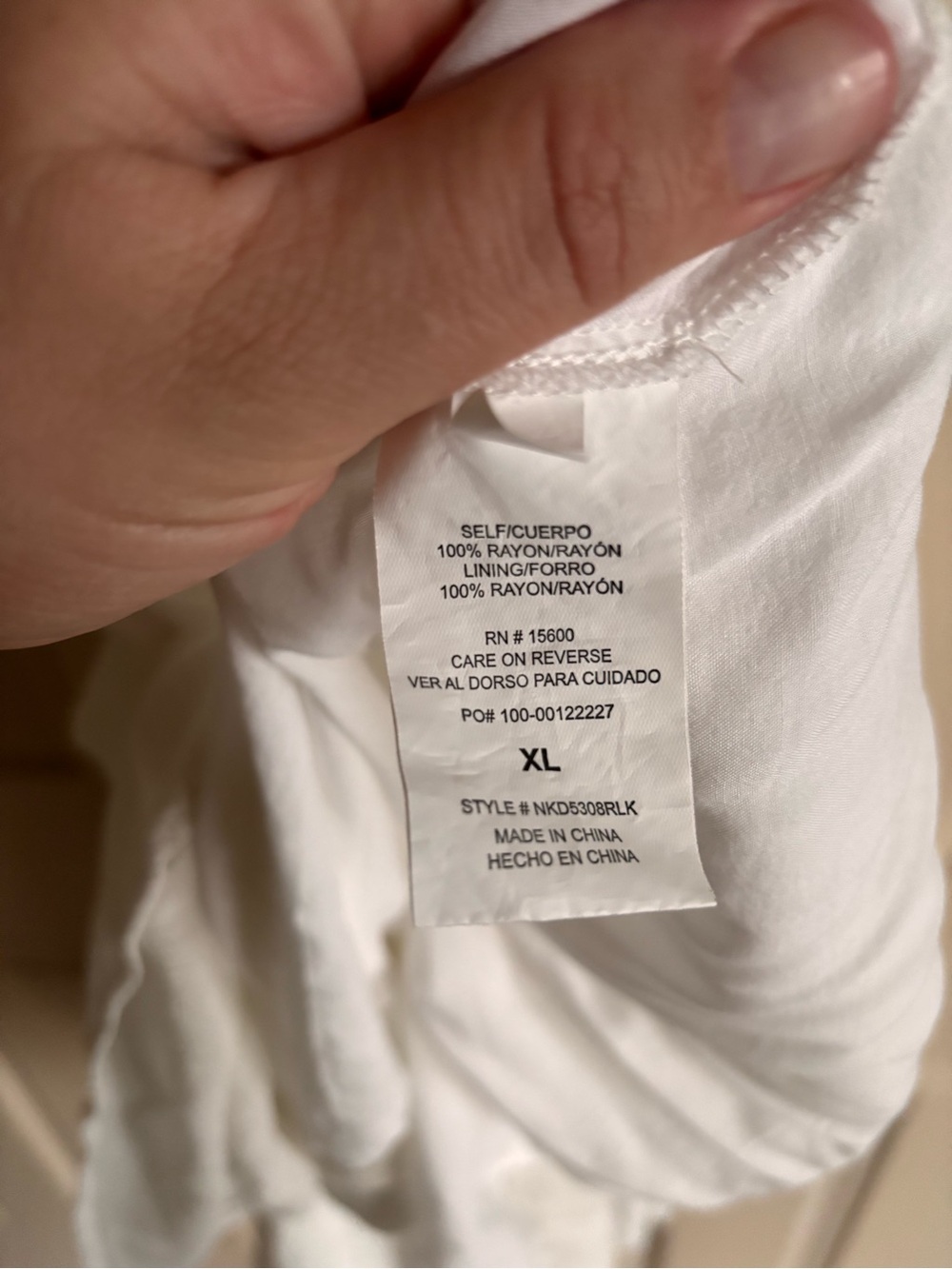 Kohl's White V-Neck Button-Front Midi Dress in XL - Picture 7 of 7